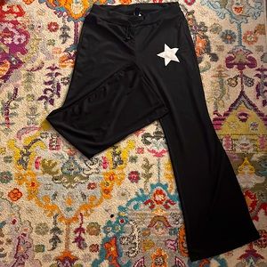 WIDE LEG SWEAT TRACK PANTS